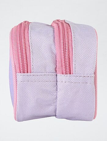 Trousse à double compartiment licorne