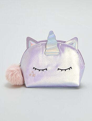 Trousse de rangement 'Licorne' irisée