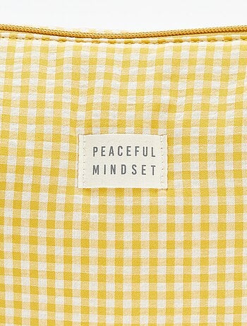 Trousse de toilettes vichy à froufrous