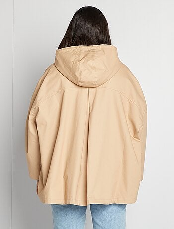 Veste à capuche coupe trapèze