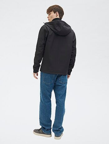 Veste à capuche softshell uni