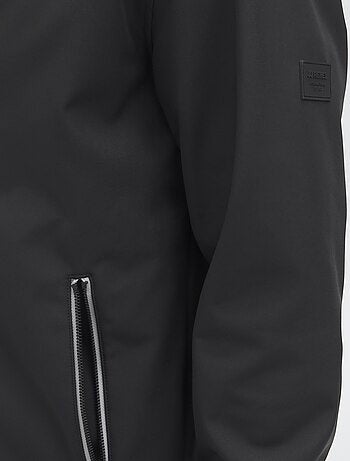 Veste à capuche softshell uni