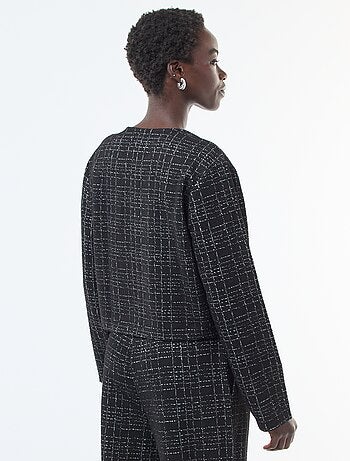 Veste à carreaux 'JDY' avec poches à rabat