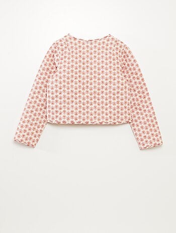 Veste à manches longues en voile de coton