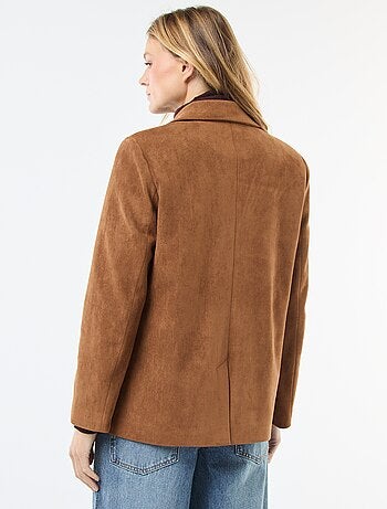 Veste blazer en suédine