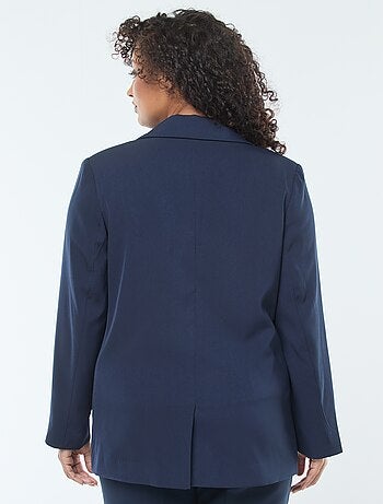 Veste blazer uni avec 2 poches à rabat