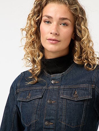 Veste cintrée en denim brut