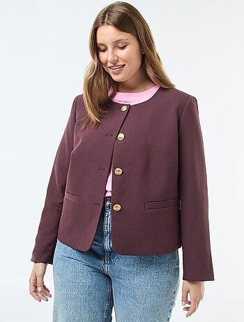 Veste courte avec boutons rétro