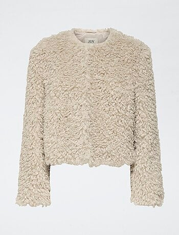 Veste courte en fausse fourrure 'JDY'