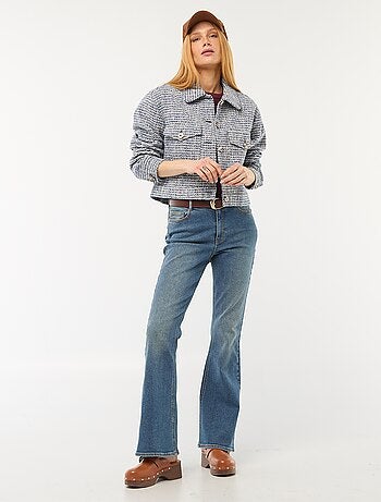 Veste courte en tweed