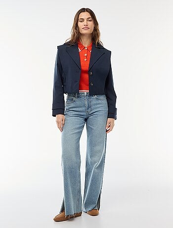 Veste cropped style trench