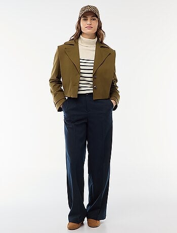 Veste cropped style trench