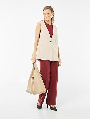 Veste de costume sans manches