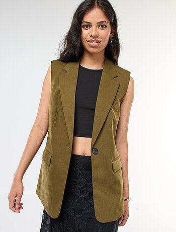 Veste de costume sans manches