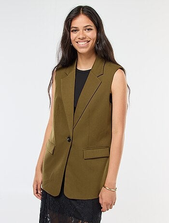 Veste de costume sans manches