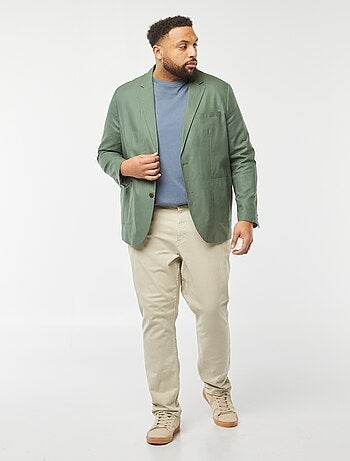 Veste de costume unie coupe slim