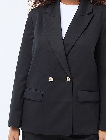 Veste de tailleur avec ouverture double boutonnage