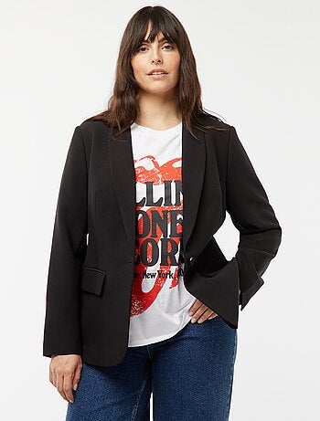 Veste de tailleur avec poche à rabat