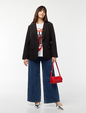 Veste de tailleur avec poche à rabat