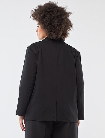 Veste de tailleur longue double boutonnage