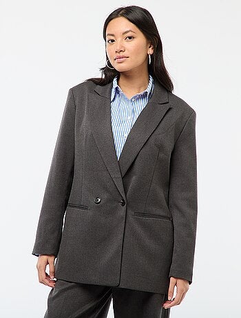 Veste de tailleur oversize en flanelle