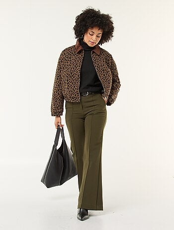 Veste en coton avec col velours côtelé