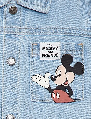 Veste en denim avec imprimé 'Disney' 'Mickey'