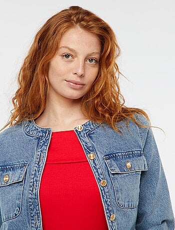 Veste en denim avec poches