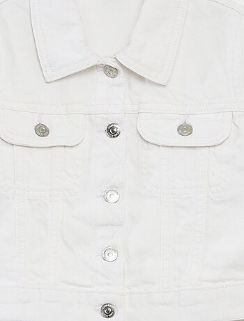 Veste en denim cropped