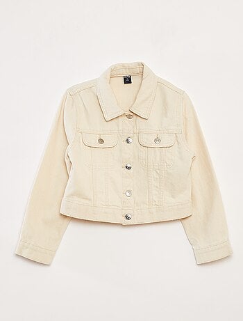 Veste en denim cropped