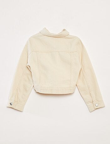 Veste en denim cropped