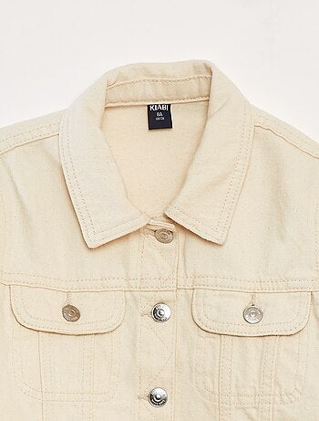 Veste en denim cropped