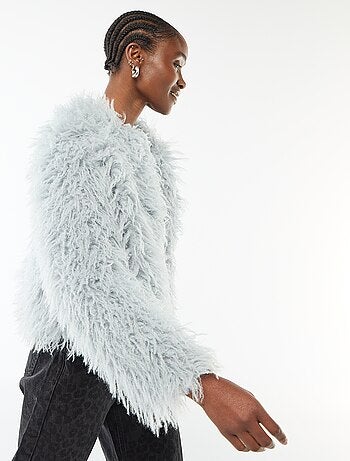 Veste en fausse fourrure