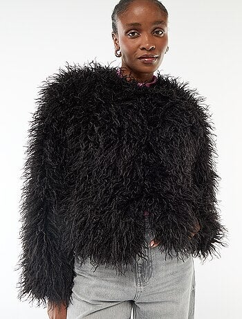 Veste en fausse fourrure