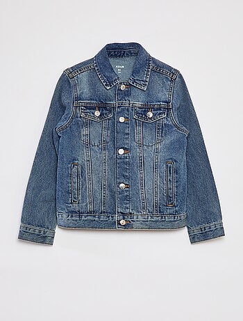 Veste en jean à ouverture boutonnée