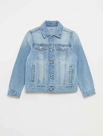 Veste en jean à ouverture boutonnée