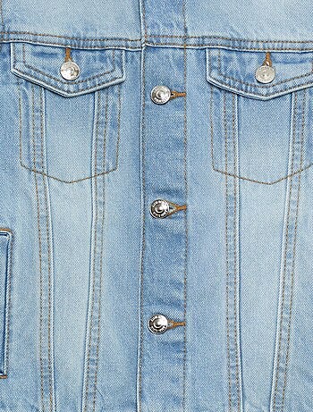 Veste en jean à ouverture boutonnée