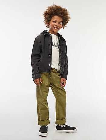 Veste en jean avec capuche