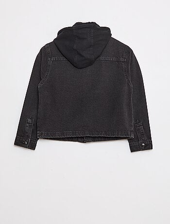 Veste en jean avec capuche