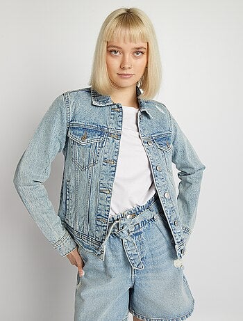 Veste en jean courte