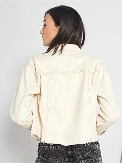 Veste en jean cropped - Kiabi