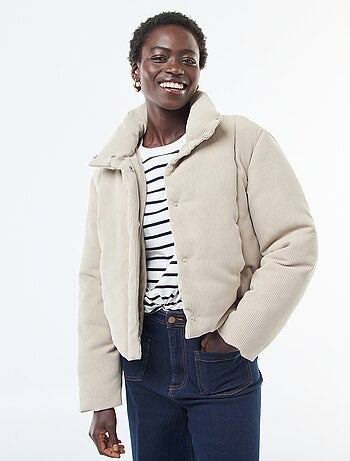 Veste 'JDY' matière côtelée avec col enveloppant