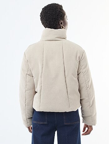 Veste 'JDY' matière côtelée avec col enveloppant