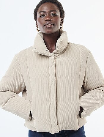 Veste 'JDY' matière côtelée avec col enveloppant