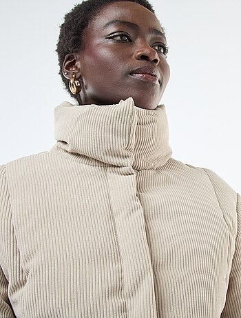 Veste 'JDY' matière côtelée avec col enveloppant