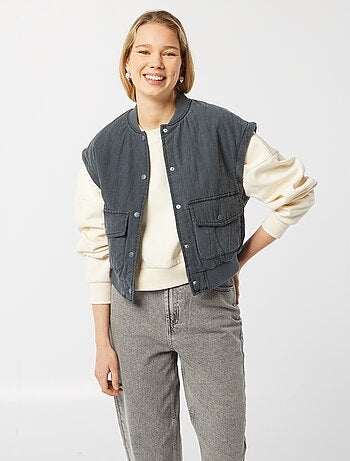 Veste matelassée 2 en 1 avec manches amovibles