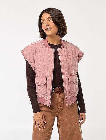 Veste matelassée 2 en 1 avec manches amovibles