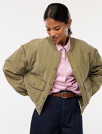 Veste matelassée 2 en 1 avec manches amovibles