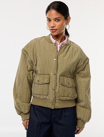Veste matelassée 2 en 1 avec manches amovibles