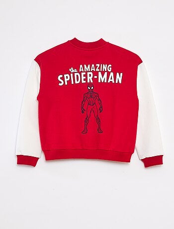 Veste molletonnée bicolore 'Spiderman'